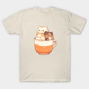 Kawaii kittens in the cup T-Shirt